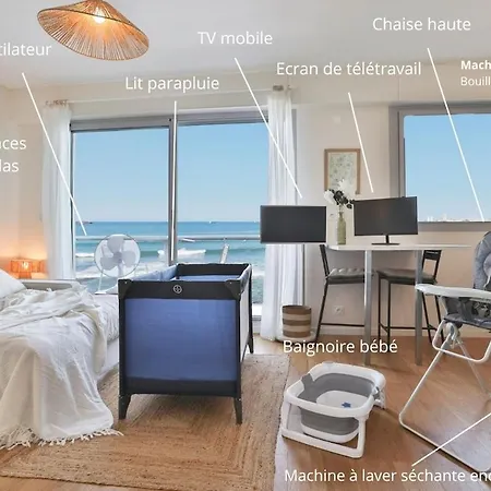 Vue Imprenable - Balcon, Lit King Size, Parking Apartament Les Sables-dʼOlonne